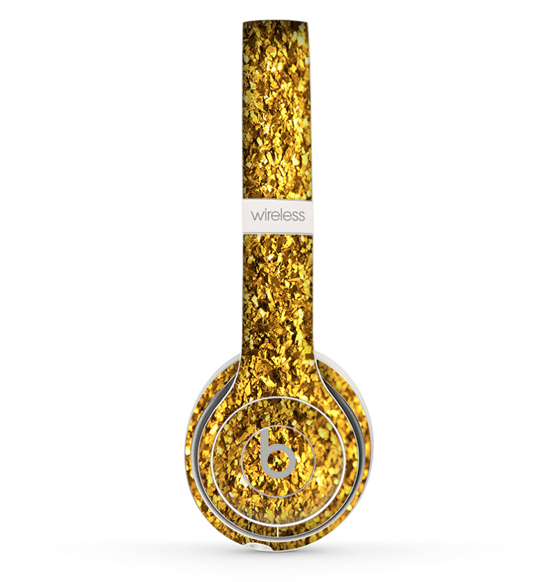 The Gold Glimmer Skin Set for the Beats by Dre Solo 2 Wireless Headphones