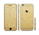 The Gold Glitter Ultra Metallic Sectioned Skin Series for the Apple iPhone 6/6s Plus