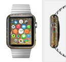 The Gold Hearts and Confetti Pattern Full-Body Skin Set for the Apple Watch