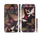 The Gold & Pink Abstract Vector Butterflies Sectioned Skin Series for the Apple iPhone 6/6s Plus