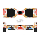 The Gold & Red Abstract Seamless Pattern V5 Full-Body Skin Set for the Smart Drifting SuperCharged iiRov HoverBoard