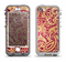 The Gold and Red Paisley Pattern Apple iPhone 5-5s LifeProof Nuud Case Skin Set