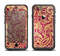 The Gold and Red Paisley Pattern Apple iPhone 6/6s LifeProof Fre Case Skin Set