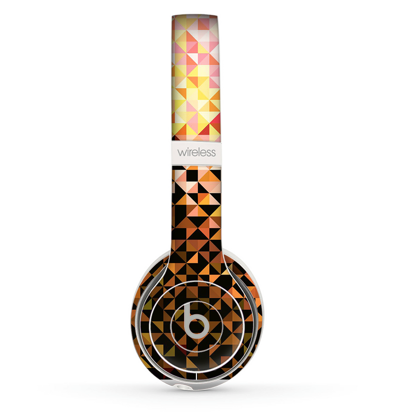 The Golden Abstract Tiled Skin Set for the Beats by Dre Solo 2 Wireless Headphones