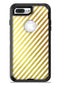 The Golden Diagonal Stripes - iPhone 7 or 7 Plus Commuter Case Skin Kit