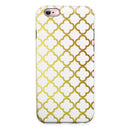 The Golden Morocan Pattern iPhone 6/6s or 6/6s Plus 2-Piece Hybrid INK-Fuzed Case