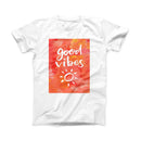 The Good Vibes ink-Fuzed Front Spot Graphic Unisex Soft-Fitted Tee Shirt