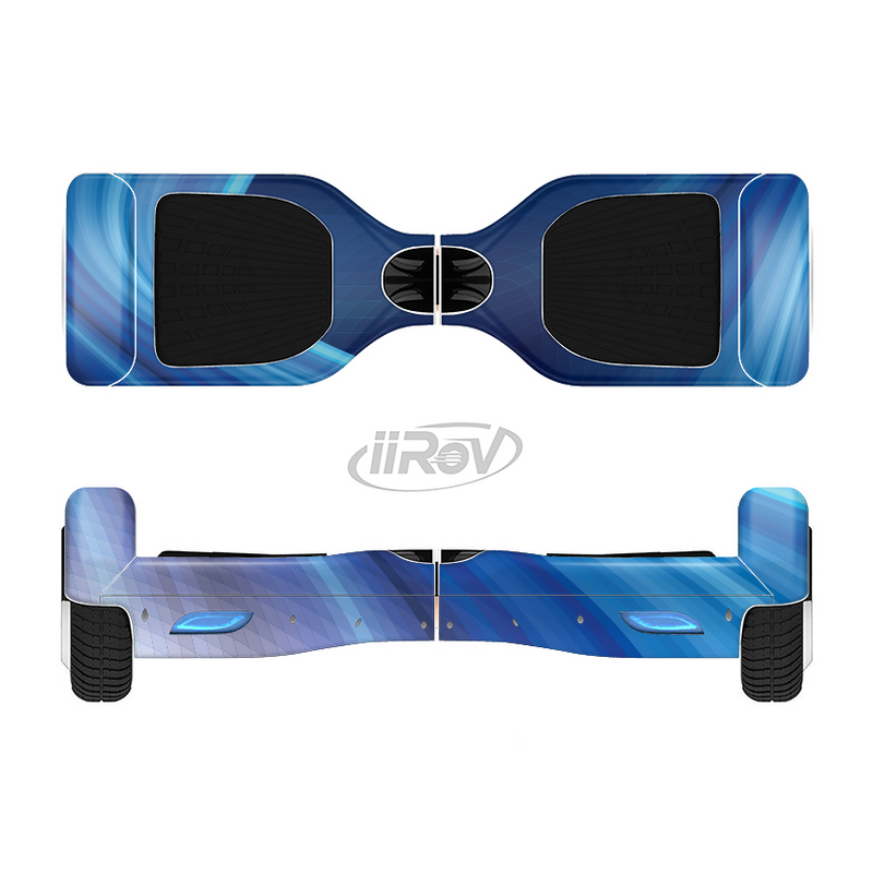 The Gradient Waves of Blue Full-Body Skin Set for the Smart Drifting SuperCharged iiRov HoverBoard