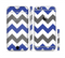 The Gray & Navy Blue Chevron Sectioned Skin Series for the Apple iPhone 6/6s