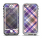 The Gray & Purple Plaid Layered Pattern V5 Apple iPhone 5-5s LifeProof Nuud Case Skin Set