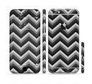 The Gray Toned Layered CHevron Pattern Sectioned Skin Series for the Apple iPhone 6/6s