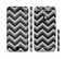 The Gray Toned Layered CHevron Pattern Sectioned Skin Series for the Apple iPhone 6/6s