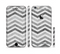 The Gray Toned Wide Vintage Chevron Pattern Sectioned Skin Series for the Apple iPhone 6/6s Plus
