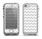 The Gray & White Chevron Pattern Apple iPhone 5-5s LifeProof Nuud Case Skin Set