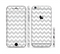 The Gray & White Chevron Pattern Sectioned Skin Series for the Apple iPhone 6/6s
