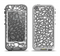The Gray & White Floral Sprout Apple iPhone 5-5s LifeProof Nuud Case Skin Set