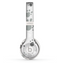 The Gray & White Large Paw Prints Skin Set for the Beats by Dre Solo 2 Wireless Headphones