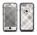 The Gray & White Plaid Layered Pattern V5 Apple iPhone 6/6s LifeProof Fre Case Skin Set