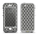 The Gray & White Seamless Morocan Pattern Apple iPhone 5-5s LifeProof Nuud Case Skin Set