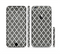 The Gray & White Seamless Morocan Pattern Sectioned Skin Series for the Apple iPhone 6/6s