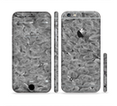 The Grayscale Flower Petals Sectioned Skin Series for the Apple iPhone 6/6s