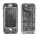 The Grayscale Lattice and Flowers Apple iPhone 5-5s LifeProof Nuud Case Skin Set