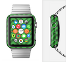 The Green & Black Sketch Chevron Full-Body Skin Set for the Apple Watch