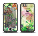 The Green Bright Watercolor Floral Apple iPhone 6/6s LifeProof Fre Case Skin Set