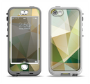 The Green Geometric Gradient Pattern Apple iPhone 5-5s LifeProof Nuud Case Skin Set