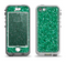 The Green Glitter Print Apple iPhone 5-5s LifeProof Nuud Case Skin Set
