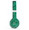 The Green Glitter Print Skin Set for the Beats by Dre Solo 2 Wireless Headphones