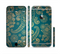 The Green & Gold Lace Pattern Sectioned Skin Series for the Apple iPhone 6/6s Plus