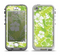The Green Hawaiian Floral Pattern V4 Apple iPhone 5-5s LifeProof Nuud Case Skin Set