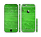 The Green Highlighted Wooden Planks Sectioned Skin Series for the Apple iPhone 6/6s