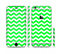 The Green & White Chevron Pattern Sectioned Skin Series for the Apple iPhone 6/6s