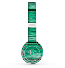 The Green Wide Wood Planks Skin Set for the Beats by Dre Solo 2 Wireless Headphones