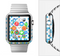The Green and Blue Mosaic Pattern Full-Body Skin Set for the Apple Watch