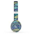The Green and Blue Stain Glass Skin Set for the Beats by Dre Solo 2 Wireless Headphones