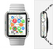 The Green and Yellow Layered Vintage Hexagons Full-Body Skin Set for the Apple Watch