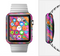 The Grunge Abstract Pink Painted Shapes Full-Body Skin Set for the Apple Watch