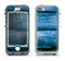 The Grunge Blue Wood Planks Apple iPhone 5-5s LifeProof Nuud Case Skin Set