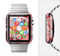 The Grunge Dark & Light Red Hearts Full-Body Skin Set for the Apple Watch