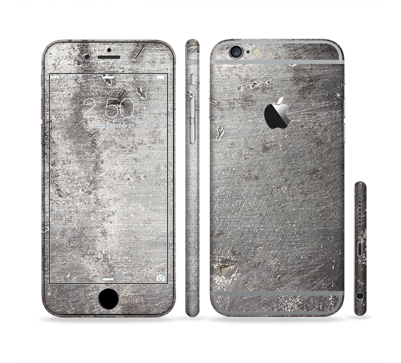 The Grunge Gray Surface Sectioned Skin Series for the Apple iPhone 6/6s Plus