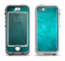The Grunge Green Textured Surface Apple iPhone 5-5s LifeProof Nuud Case Skin Set