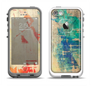The Grunge Multicolor Textured Surface Apple iPhone 5-5s LifeProof Fre Case Skin Set