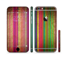 The Grunge Thin Vibrant Strips Sectioned Skin Series for the Apple iPhone 6/6s