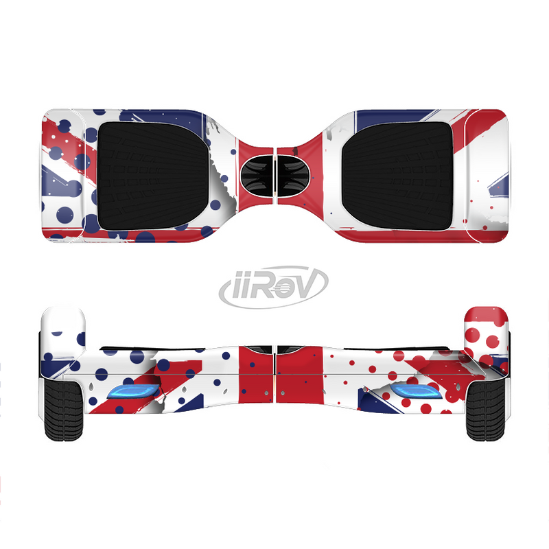 The Grunge Vector London England Flag Full-Body Skin Set for the Smart Drifting SuperCharged iiRov HoverBoard