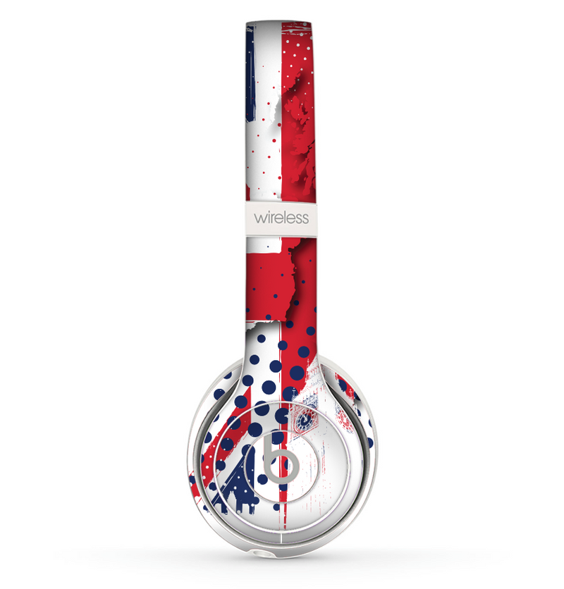 The Grunge Vector London England Flag Skin Set for the Beats by Dre Solo 2 Wireless Headphones