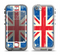 The Grunge Vintage Textured London England Flag Apple iPhone 5-5s LifeProof Nuud Case Skin Set