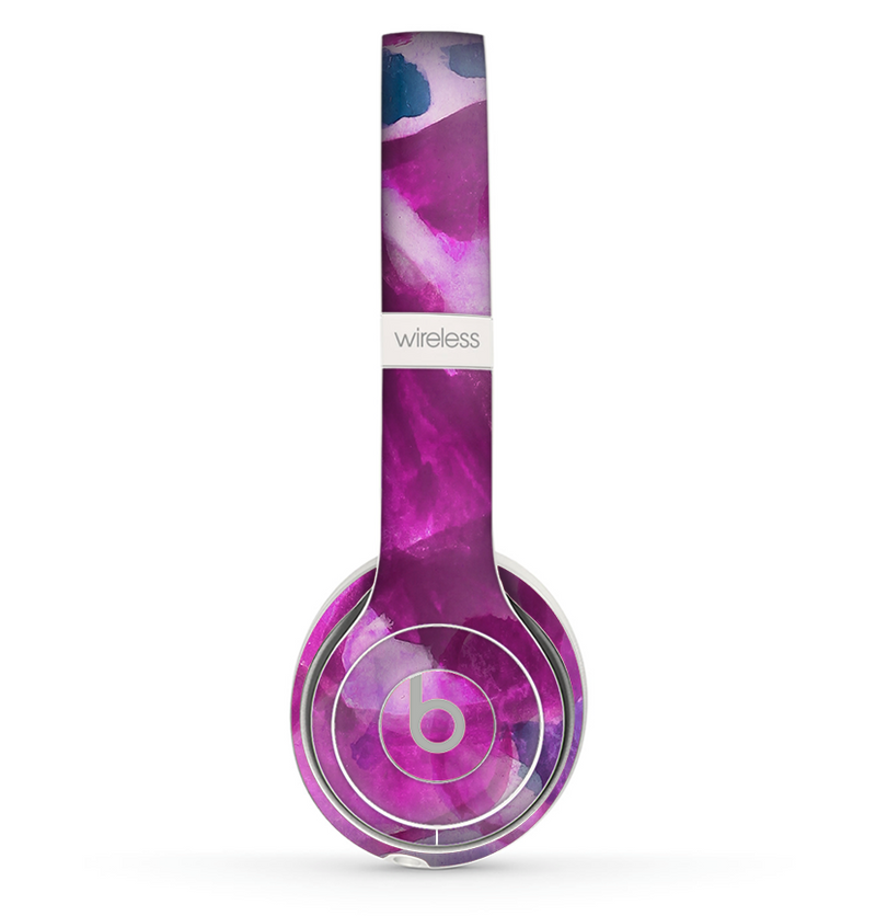 The Grunge Watercolor Pink Strokes Skin Set for the Beats by Dre Solo 2 Wireless Headphones